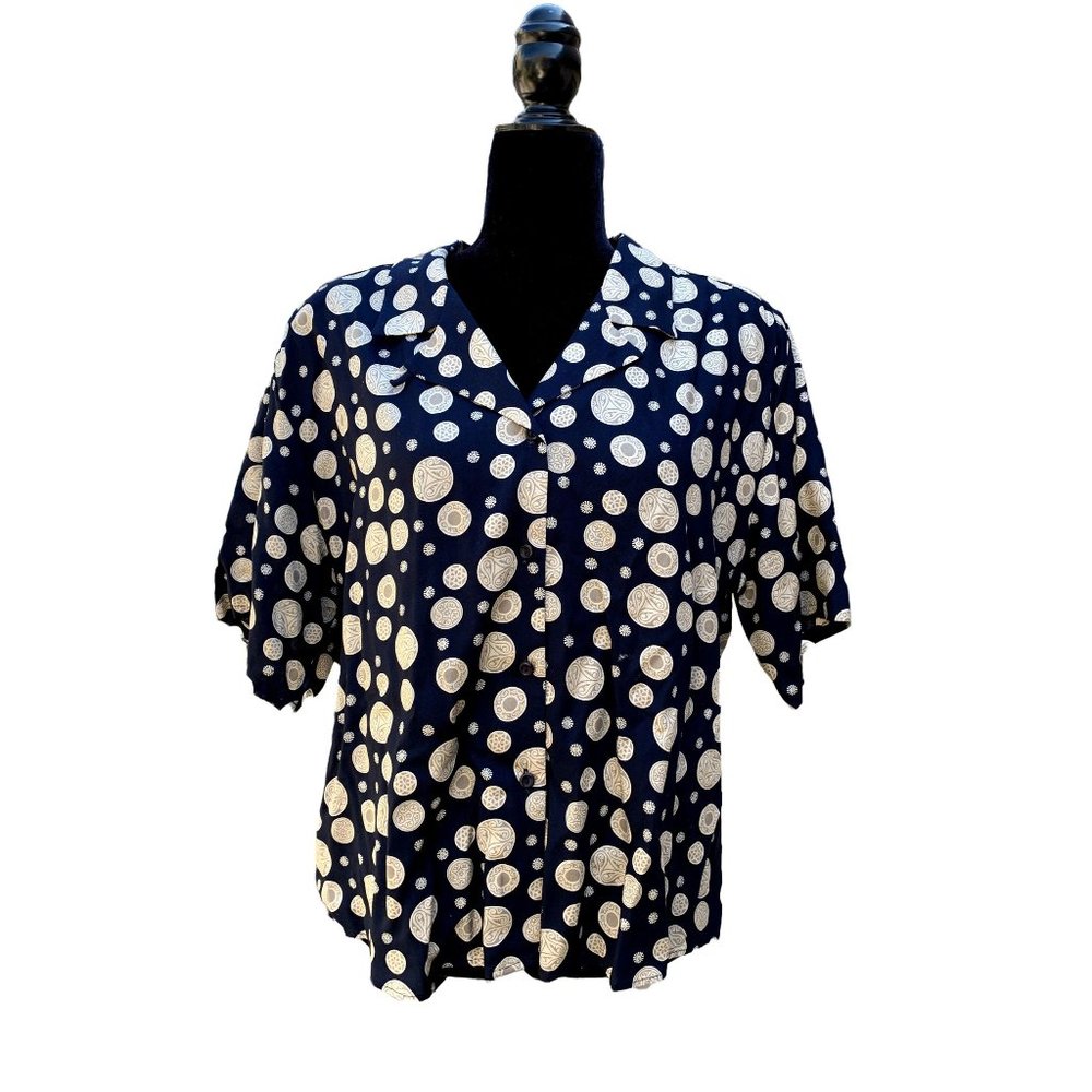 Vintage Sophisticates by Pendleton Sz 16 Button Up Women’s Shirt Shoulder Pads